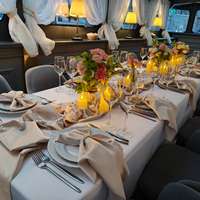 Кремовое накрытие на Теплоходе Гранд Вояж