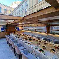 Вид салона теплохода Миконос с крыши