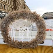 Свадебная арка на теплоходе Нота на открытой палубе