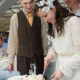 Свадьба на теплоходе, торт