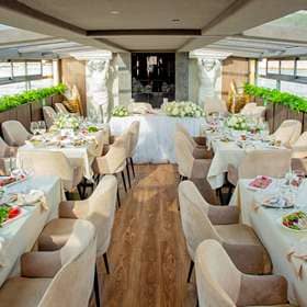 Свадебное накрытие на теплоходе История